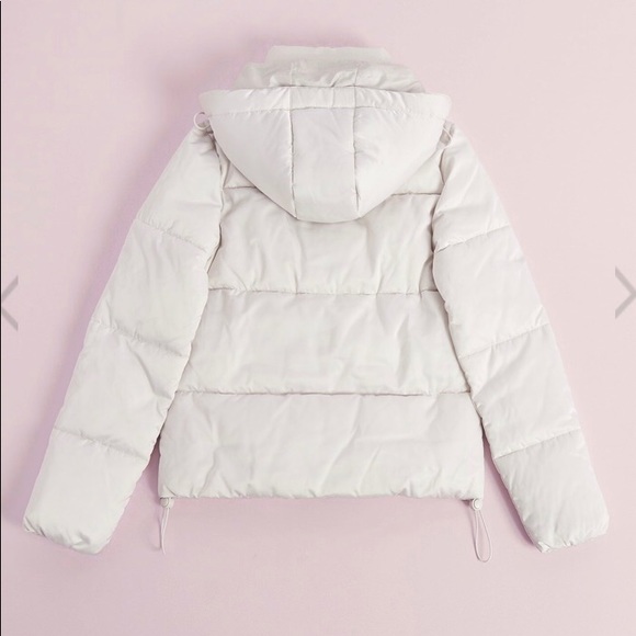 WHITE PUFFER JACKET XS - Picture 4 of 7